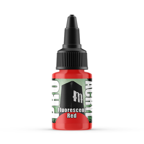 F01-Pro Acryl Fluorescent Red - Pack of 6