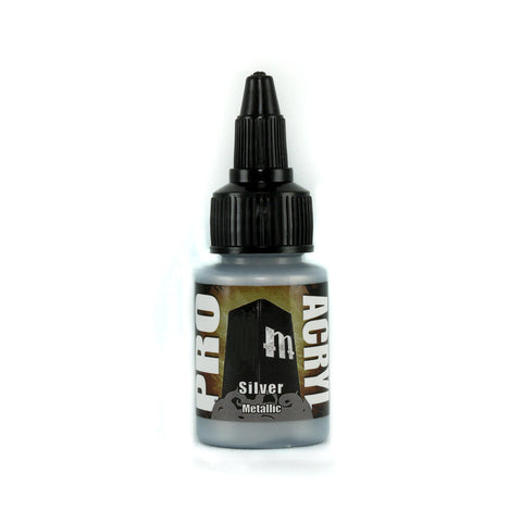 MPA-025: Pro Acryl Silver Paint - Pack of 6