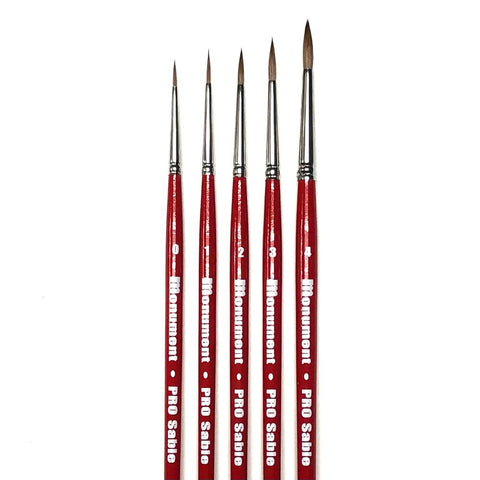 PRO Sable Paint Brush Set
