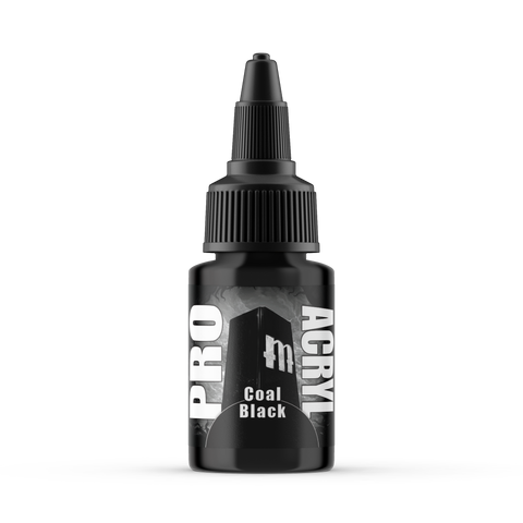 MPA-002: Pro Acryl Coal Black Paint - Pack of 6