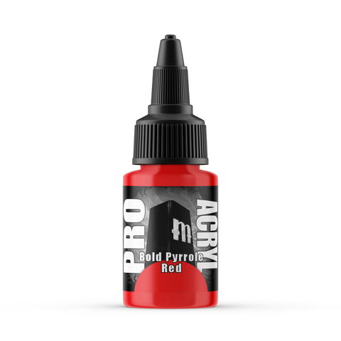 MPA-003: Pro Acryl Bold Pyrrole Red Paint - Pack of 6