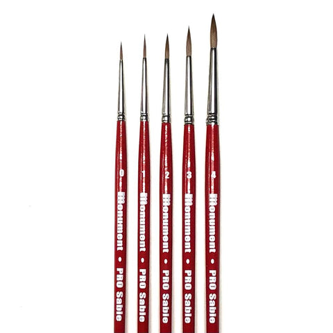 PRO Sable Paint Brush Set